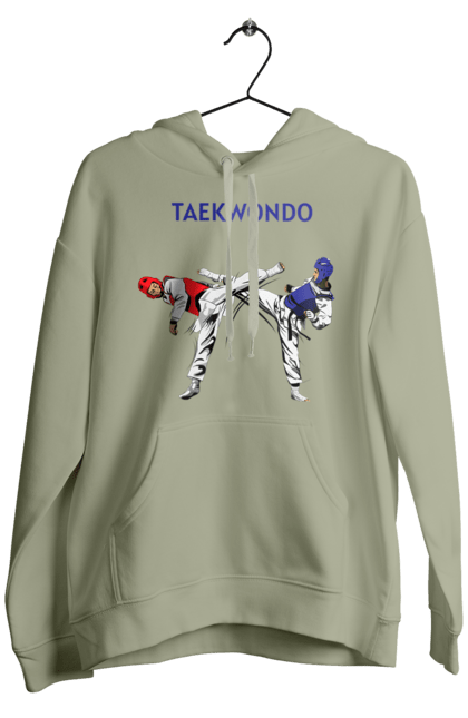 Men's hoodie with prints Taekwondo. Korea, martial arts, sport, taekwondo, training. 2070702