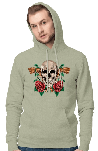 Skull with roses