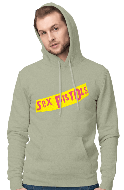 Men's hoodie with prints Sex Pistols. Group, music, punk, punk revolution, punk rock, rock, sex pistols. 2070702