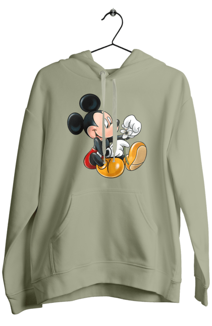 Men's hoodie with prints Mickey Mouse. Cartoon, disney, mickey, mickey mouse. 2070702