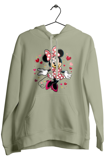 Чоловіче худі з принтом "Мінні Маус". Mickey mouse, minnie mouse, дісней, для дівчат, міккі, міккі маус, мінні маус, мультфільм. 2070702