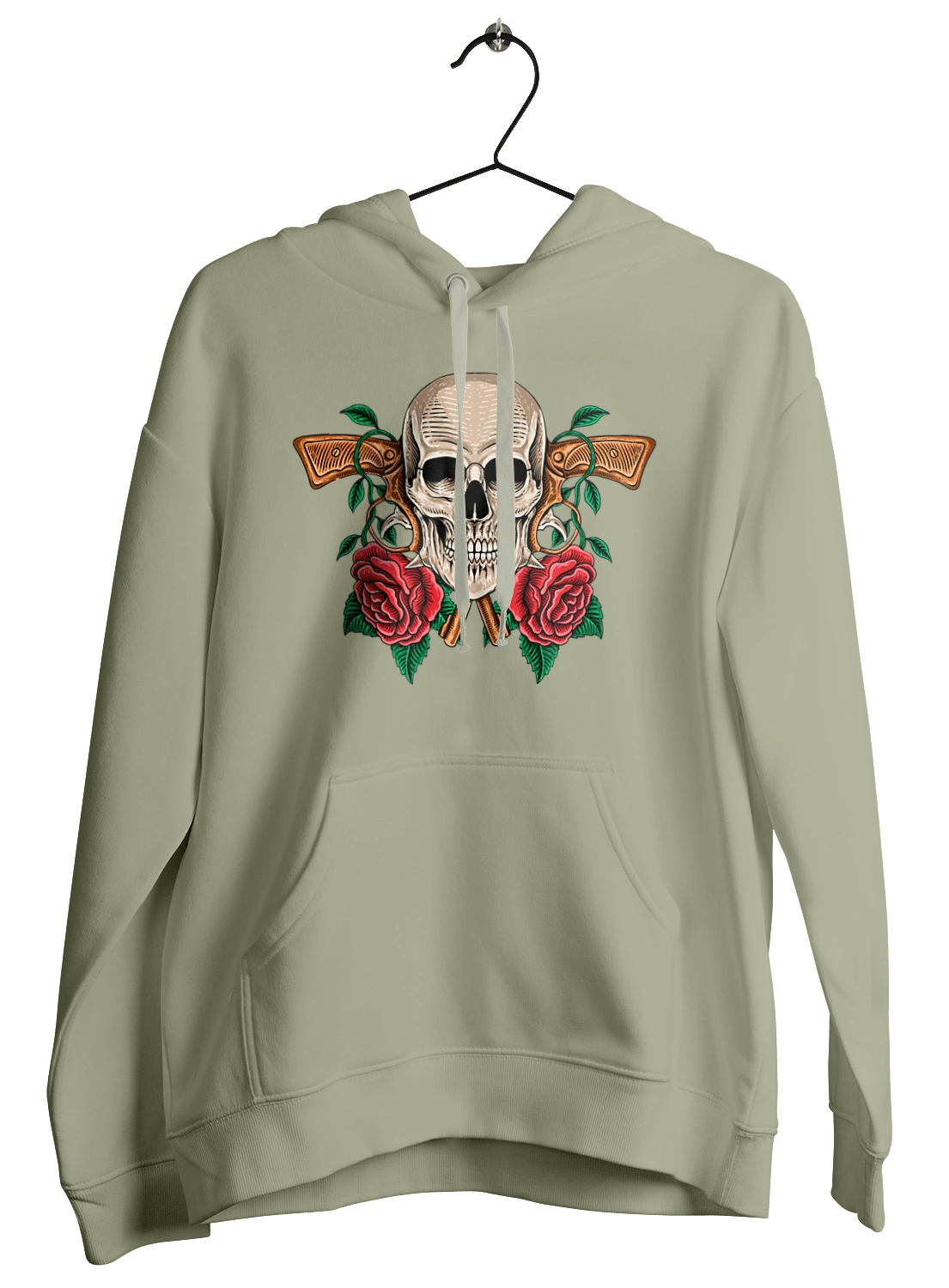 Skull with roses