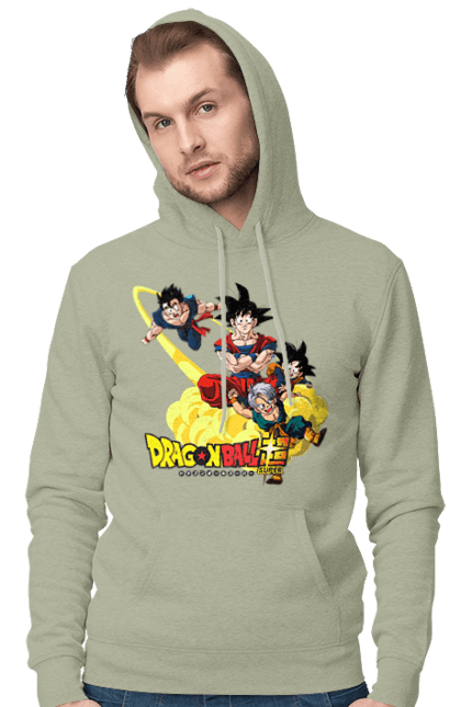 Чоловіче худі з принтом "Перли дракона". Anime, dragon ball, goku, manga, vegeta, аніме, вегета, гоку, манга, перли дракона. 2070702