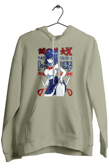 Men's hoodie with prints Mysterious Girlfriend X Mikoto Urabe. Anime, comedy, manga, mikoto urabe, mysterious girl, mysterious girlfriend x, romance, school. 2070702