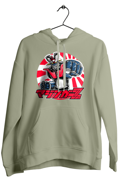 Men's hoodie with prints Mazinger Z Grendizer. Anime, goldorak, goldrake, grendizer, manga, mazinger z, mecha, robots. 2070702