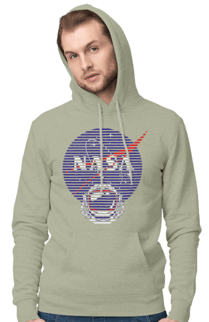 Men's hoodie with prints NASA. Aeronautics, astronautics, aviation, nasa, research, rocket, science, space, technologies, usa. 2070702