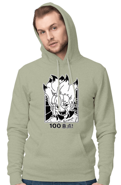 Men's hoodie with prints Dr. Stone Senku. Anime, dr. stone, ishigami, manga, senku, senku ishigami. 2070702