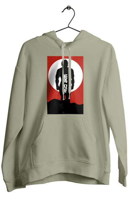 Men's hoodie with prints Hanma Baki. Anime, baki fighter, hanma baki, manga, martial arts, tv series. 2070702