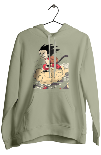 Men's hoodie with prints Dragon Ball Son Goku. Anime, dragon ball, goku, manga, son goku, tv series. 2070702