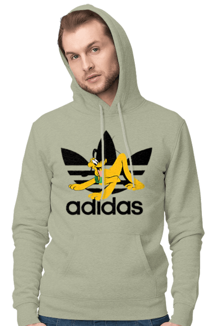 Чоловіче худі з принтом "Adidas Плуто". Adidas, pluto, адідас, мультсеріал, плуто, серіал, собака. 2070702