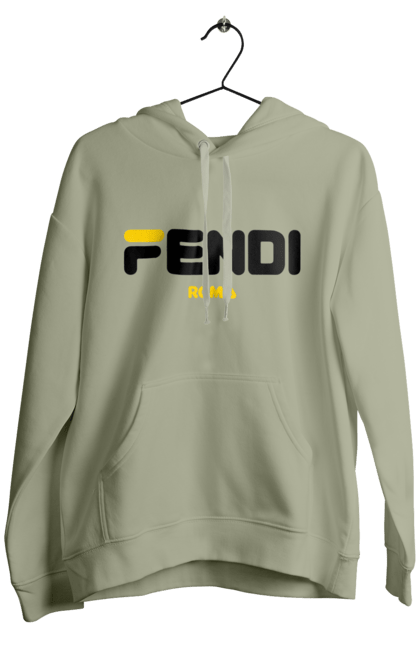 Чоловіче худі з принтом "Fendi". Fendi, lvmh, бренд, будинок моди, італія, люкс, мода, одяг, сумка, фенді. 2070702