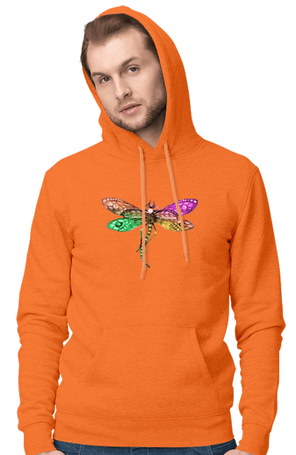 Чоловіче худі з принтом "Метелик". Vintage, барвистий, гарна, естетичний, комаха, літо, метелик, природа, тварина, фіолетовий. CustomPrint.market