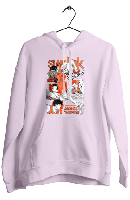 Men's hoodie with prints Slam Dunk Takenori Akagi. Anime, basketball, comedy, manga, school, shonen, slam dunk, sports anime, takenori akagi. 2070702