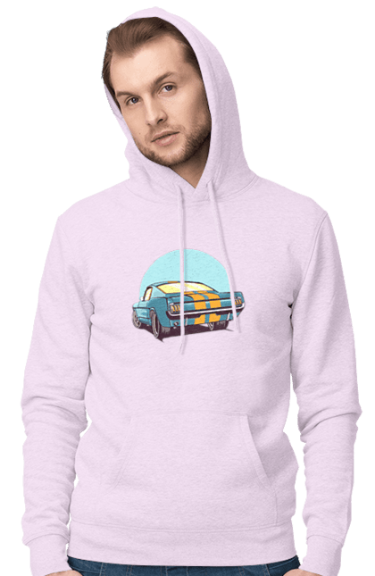 Men`s hoodie with prints Auto. Auto, character, hero, monster, music, new, pennies, robot, super hero. 2070702