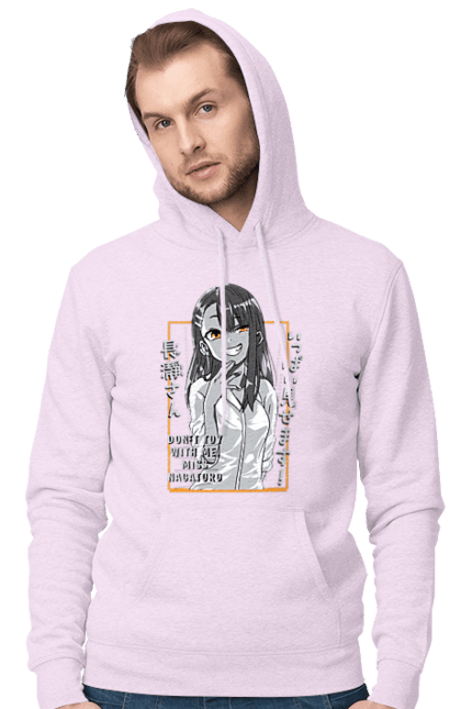 Men's hoodie with prints Don't Toy with Me, Miss Nagatoro. Anime, hayase nagatoro, manga, nagatoro. 2070702