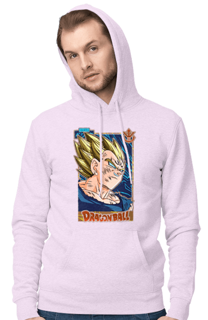 Чоловіче худі з принтом "Перли дракона Вегета". Anime, dragon ball, goku, majin vegeta, manga, vegeta, аніме, вегета, манга, перли дракона. 2070702