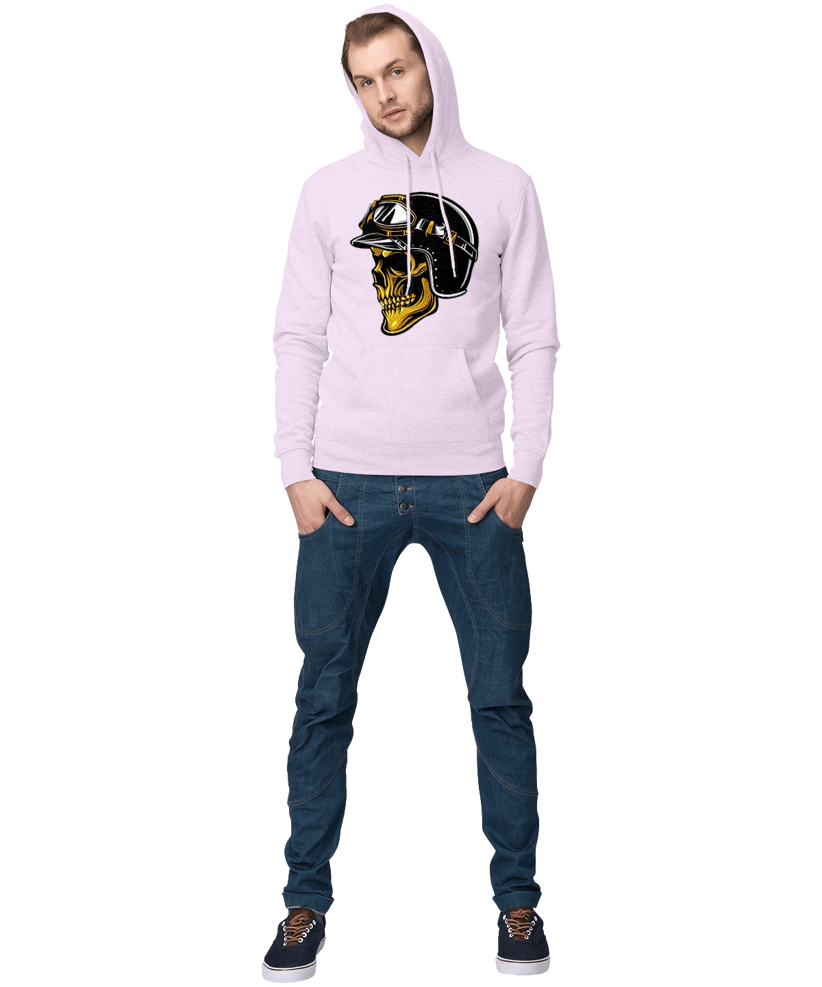 Череп в мотошоломі