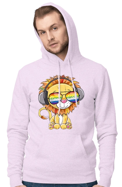 Lion In Glasses And Headphones