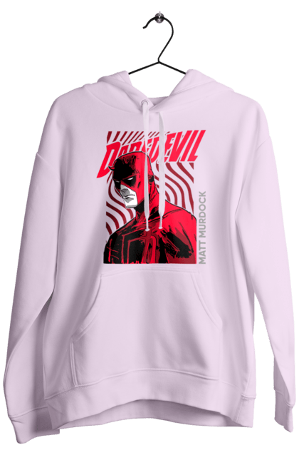 Men's hoodie with prints Daredevil. Daredevil, lawyer, marvel, matt murdock, superhero, television series, tv series. 2070702