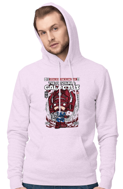 Чоловіче худі з принтом "Galactus". Галактус, дивуватися, комікси, простір. Funkotee