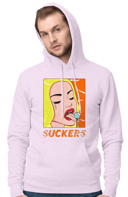 Men`s hoodie with prints Suckers. Chupa chups, cool, funny, humor, meme, sackers. 2070702