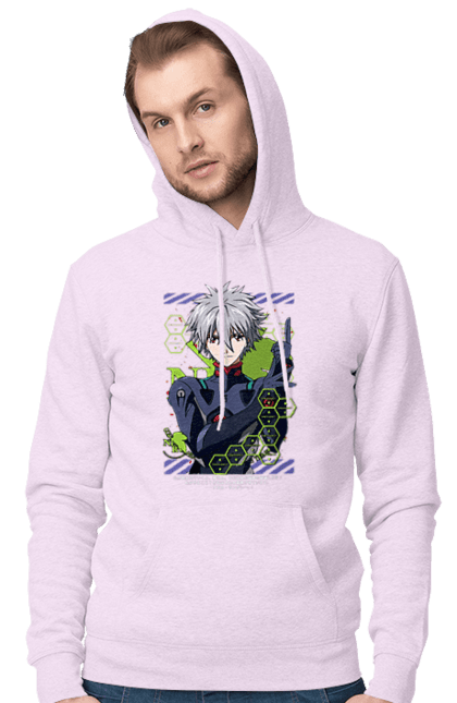 Чоловіче худі з принтом "Євангеліон Каору". Kaworu, kaworu nagisa, neon genesis evangelion, nerv, аніме, єва, євангеліон, каору, каору наґіса, манга. 2070702