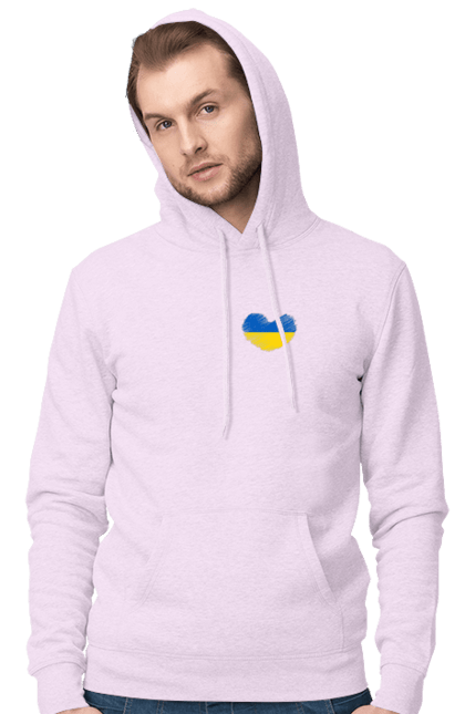 Men`s hoodie with prints Ukraine in the heart. Arrestovich, by, chernobaevka, ghost of kiev, glory to ukraine, go fuck yourself, green, heroes, horde, orcs, peace, ptn pnh, putin huilo, russian warship, ssu, ukraine, war. 2070702