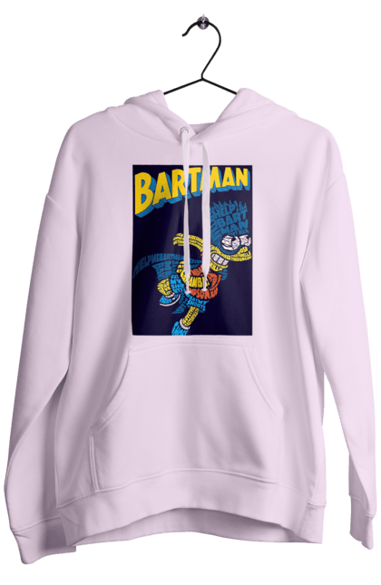 Чоловіче худі з принтом "Симпсоны". Барт, мультфильм, симпсоны, супергерой, супермен. PrintMarket - інтернет-магазин одягу та аксесуарів з принтами плюс конструктор принтів - створи свій унікальний дизайн