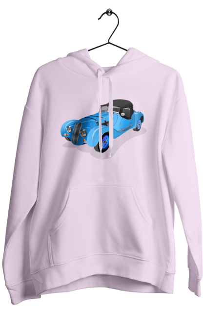 Men`s hoodie with prints Car. Auto, car, classic, old, old machine. 2070702