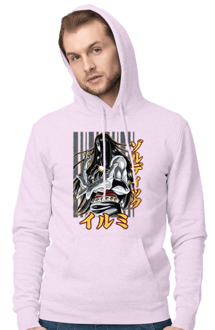 Men's hoodie with prints Hunter × Hunter Illumi Zoldyck. Anime, hunter, hunter × hunter, hunter hunter, illumi, illumi zoldyck, manga, zoldyck. 2070702