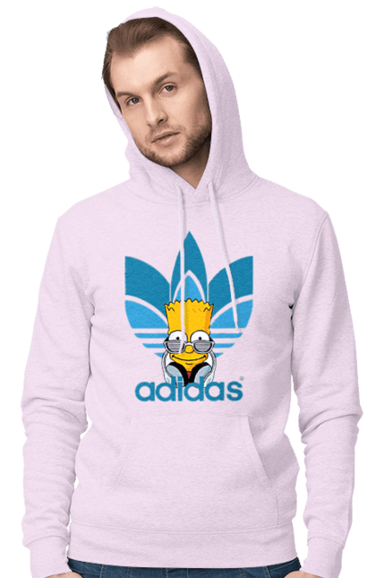 Чоловіче худі з принтом "Adidas Барт". Adidas, bart, адідас, барт, мультфільм, серіал, сімпсон. 2070702