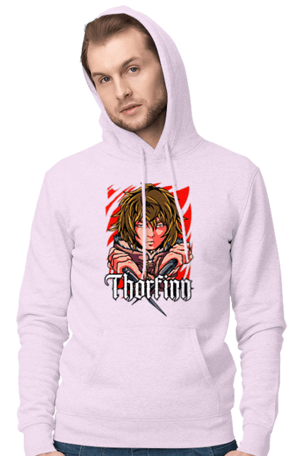 Men's hoodie with prints Vinland Saga Thorfinn. Anime, manga, thorfinn, vinland saga. 2070702