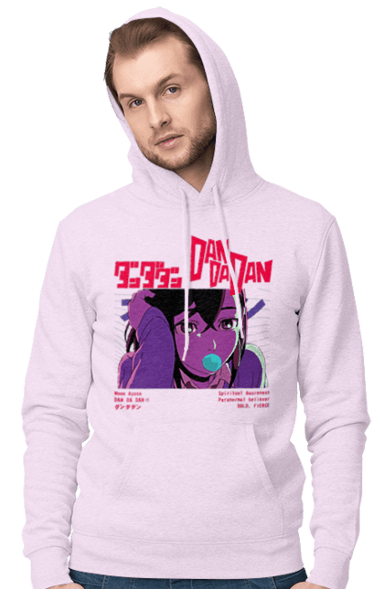 Men`s hoodie with prints Dandadan Momo Ayase. Anime, ayase, dandadan, manga, momo, momo ayase. 2070702