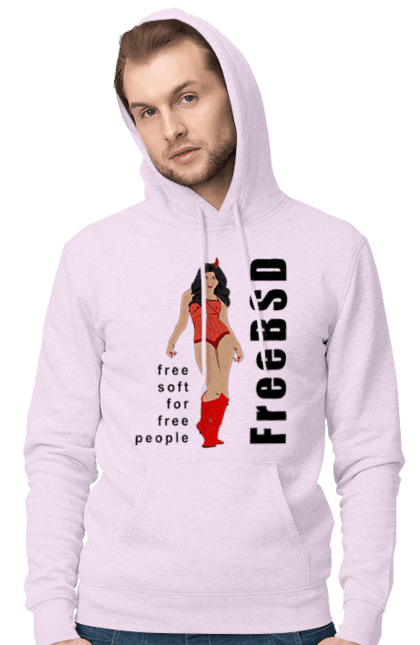 Чоловіче худі з принтом "Freebsd Для Вільних". Bsd, freebsd, unix, адміністратор, айті, айтішник, безкоштовна, безкоштовно, бестія, вільна, демон, демонесса, дівчина, для дорослих, доступність, еротика, еротична, жінка, незалежність, операційна система, ос, програміст, програмне забезпечення, свобода, сисадмін, система, системний адміністратор, софт, текст, червоний, чорний. 2070702