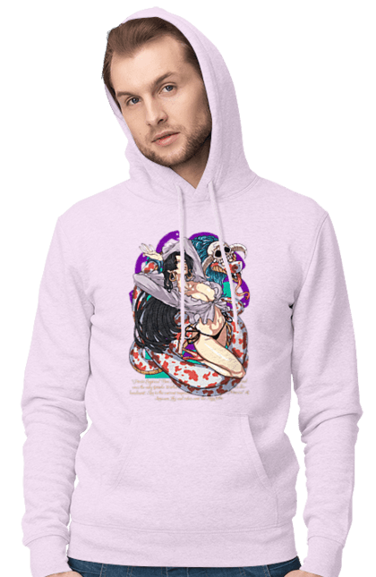 Men's hoodie with prints One Piece Boa Hancock. Anime, boa hancock, manga, one piece, pirate empress, straw hat pirates. 2070702