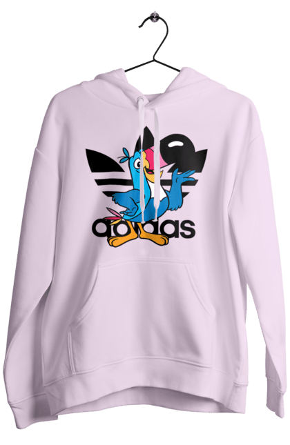 Мужское худи с принтом Adidas Тукан Сэм. Adidas, froot loops, toucan sam, адидас, москот, тукан сэм. 2070702