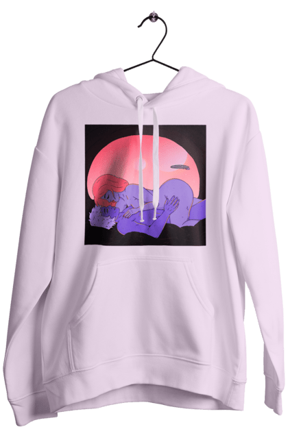 Чоловіче худі з принтом "Інопланетяни Дівчина І Хлопець". Голі, дівчина, хлопець. 2070702