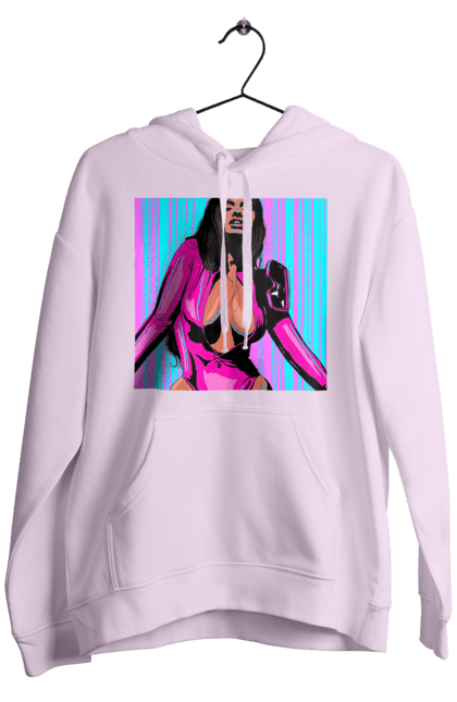 Чоловіче худі з принтом "Дівчина З Глибоким Декольте". Гола, дівчина, сиськи. 2070702