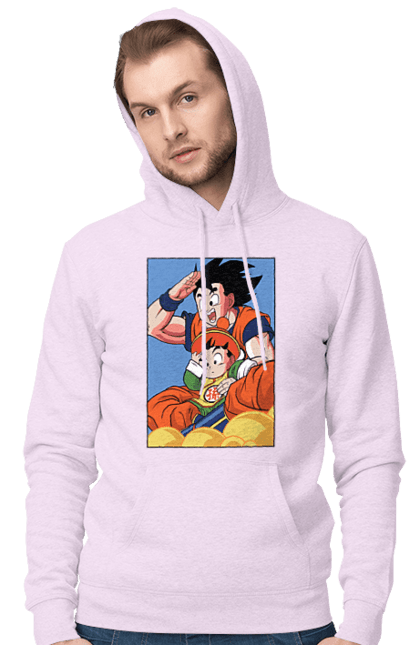 Чоловіче худі з принтом "Перли дракона Гохан". Anime, dragon ball, goku, manga, аніме, гоку, гохан, манга, перли дракона. 2070702