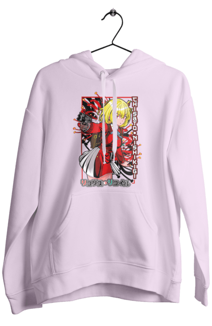 Men's hoodie with prints Lycoris Recoil Chisato Nishikigi. Agent, anime, chisato nishikigi, lycoris recoil, manga. 2070702