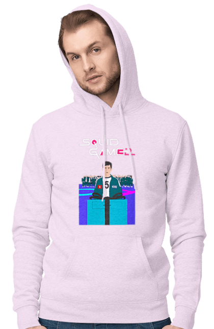 Men`s hoodie with prints Squid Game Seong Gi hun. 456, netflix, player 456, seong gi hun, seong gi-hun, squid game, tv series. 2070702