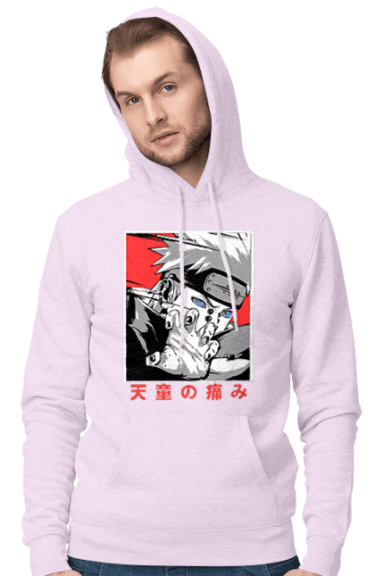 Men's hoodie with prints Naruto Yahiko. Akatsuki, anime, character, manga, naruto, ninja, pain, tv series, yahiko. 2070702