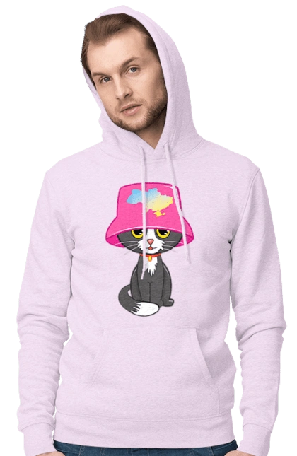 Cat with a map of Ukraine