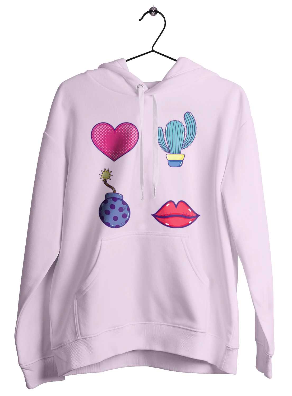 Heart, Cactus, Bomb, Lips