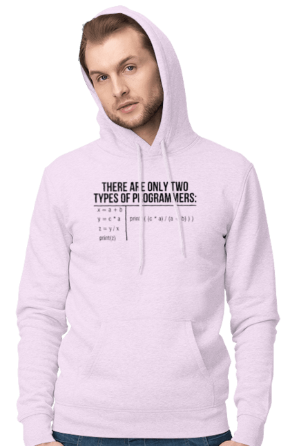 Чоловіче худі з принтом "Два типи програмістів". Два програмісти, два типи, два типи програмістів, жарт it, мак адреса, програміст, технічне завдання, ти ж програміст, фрілансер. 2070702