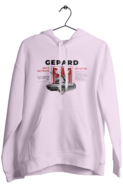 Чоловіче худі з принтом "Gepard". F16, gepard, nasams, stinger, zuzana, гаубиця, два герби, залужний, сюзанна. 2070702