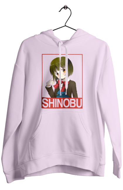 Men's hoodie with prints Kiniro Mosaic Shinobu Omiya. Anime, gold mosaic, kiniro mosaic, kinmoza, manga, shinobu, shinobu omiya. 2070702