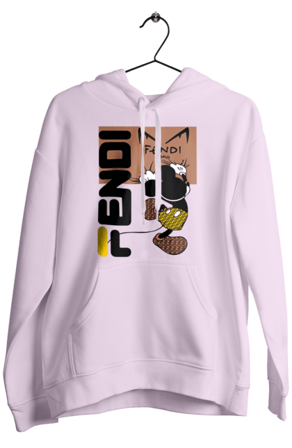 Мужское худи с принтом Fendi Микки Маус. Fendi, mickey mouse, бренд, дом моды, италия, люкс, микки маус, мода, сумка, фенди. 2070702