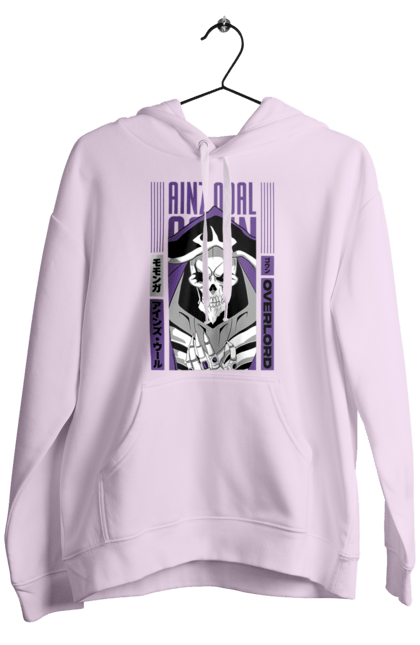 Men's hoodie with prints Overlord Momonga. Anime, lord, momonga, overlord, tv series. 2070702