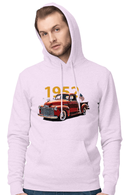 Чоловіче худі з принтом "Chevrolet 3100". Chevrolet, chevrolet 3100, авто, авто, вантажівка, пікап, шевроле. 2070702